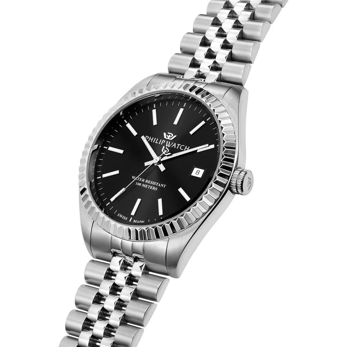 Orologio Philip Watch in acciaio con quadrante nero