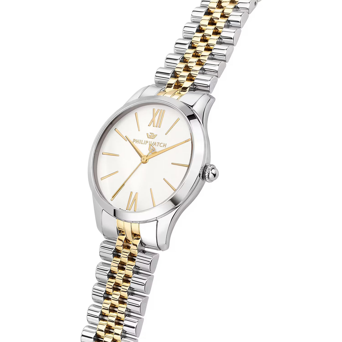 Orologio Philip Watch donna  quadrante bianco dettagli oro