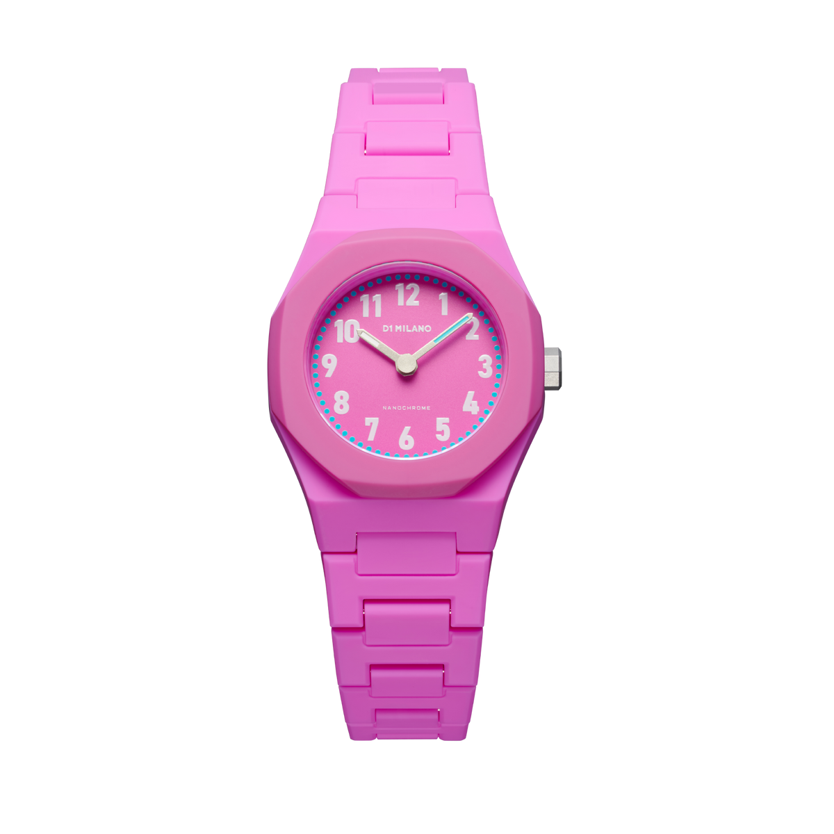Orologio D1 Milano young in policarbonato rosa