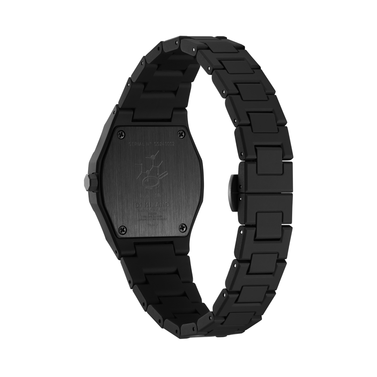 Orologio D1 Milano young in policarbonato nero