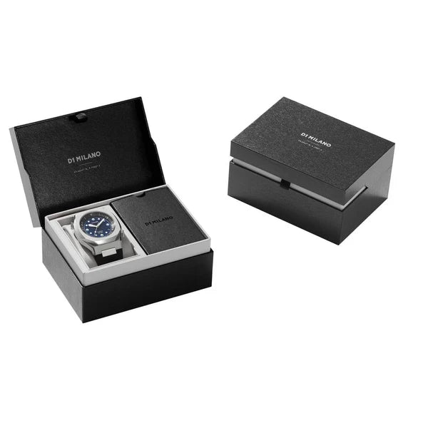 Orologio D1 Milano automatico Diver con quadrante blu