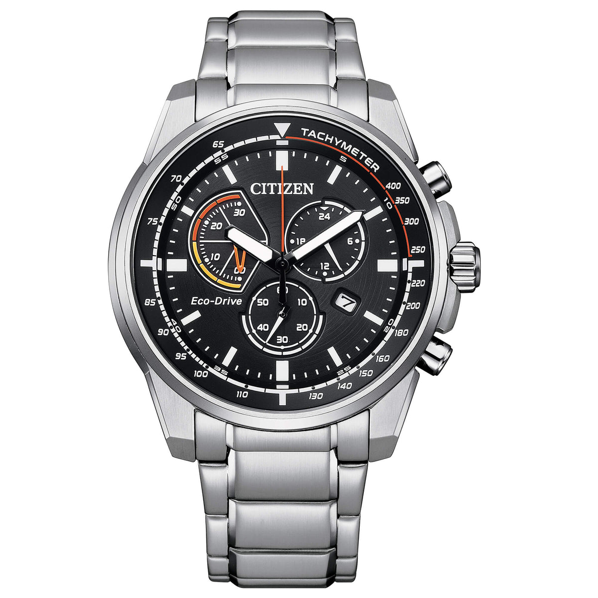 Orologio Citizen uomo crono Eco-Drive quadrante nero
