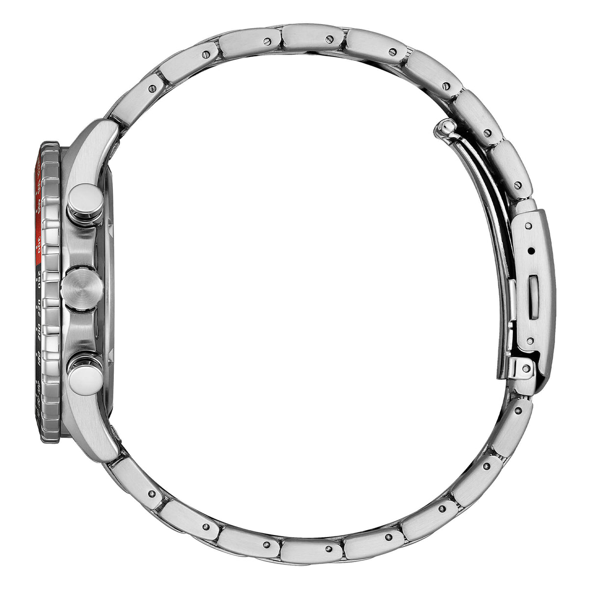 Orologio Citizen Eco-Drive cronografo in acciaio con quadrante nero