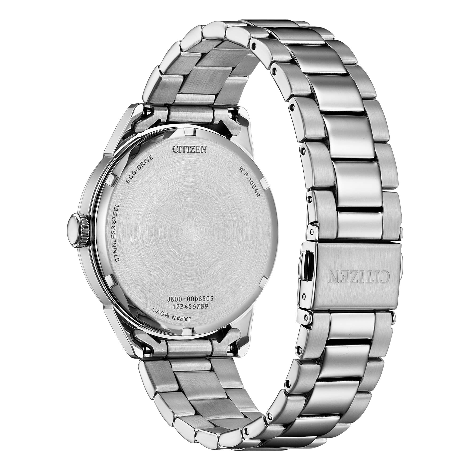 Orologio Citizen Eco-Drive in acciaio con quadrante nero