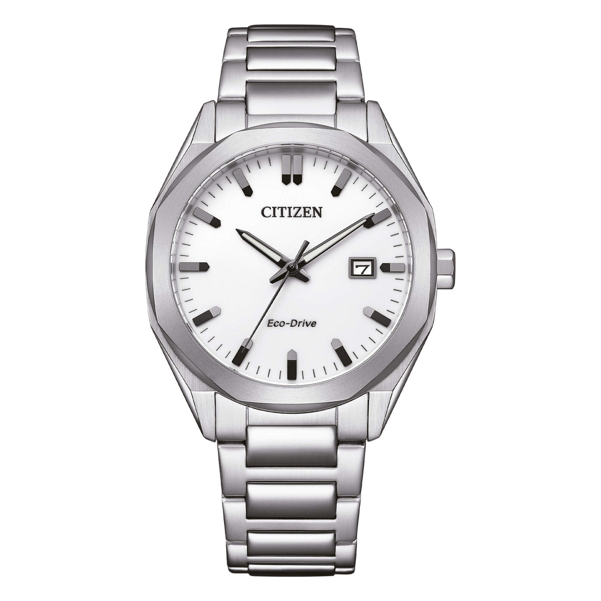 Orologio Citizen uomo ecodrive in acciaio con quadrante bianco