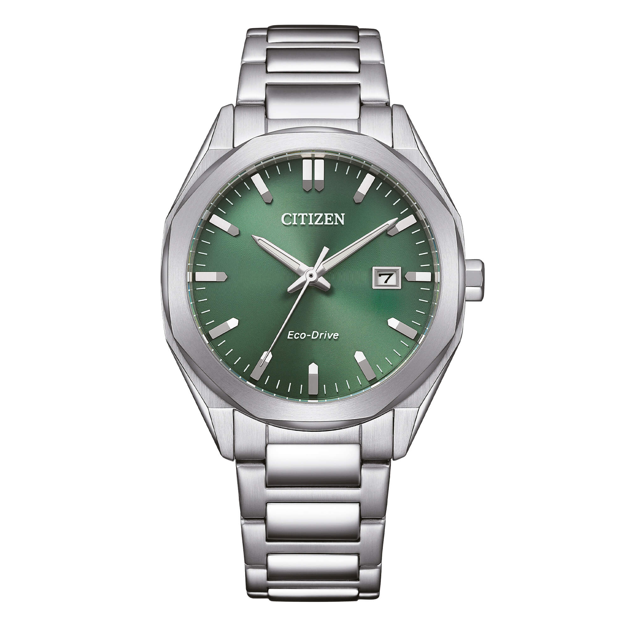 Orologio Citizen Eco-Drive in acciaio con quadrante verde