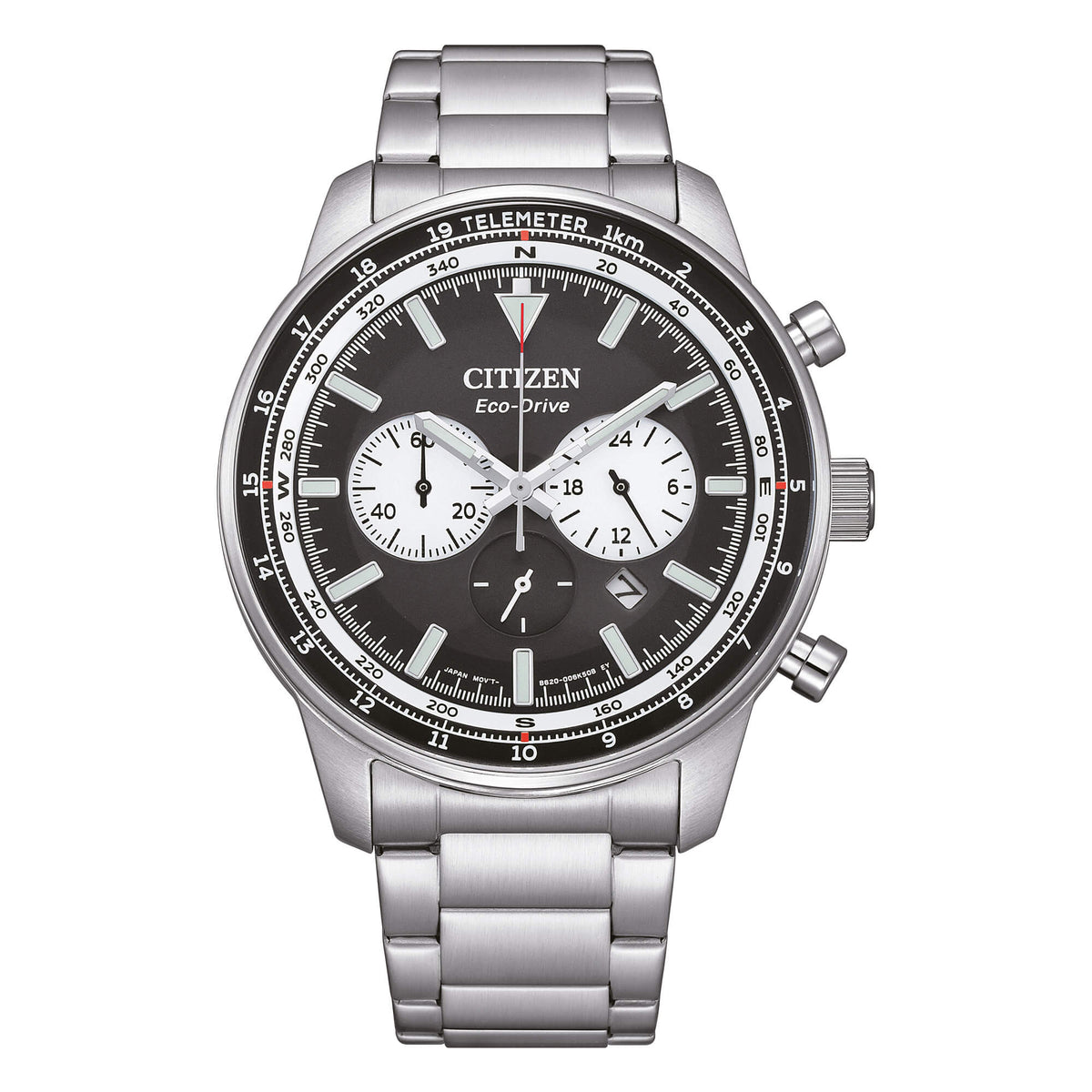 Orologio Citizen uomo crono eco drive con quadrante nero