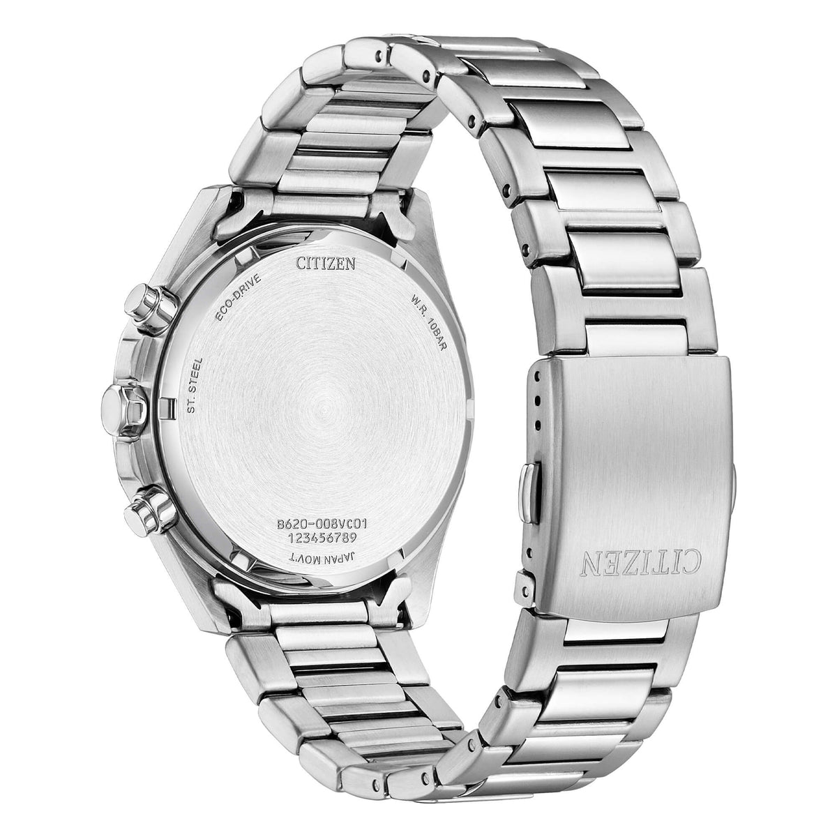 Orologio Citizen uomo crono eco drive con quadrante bianco