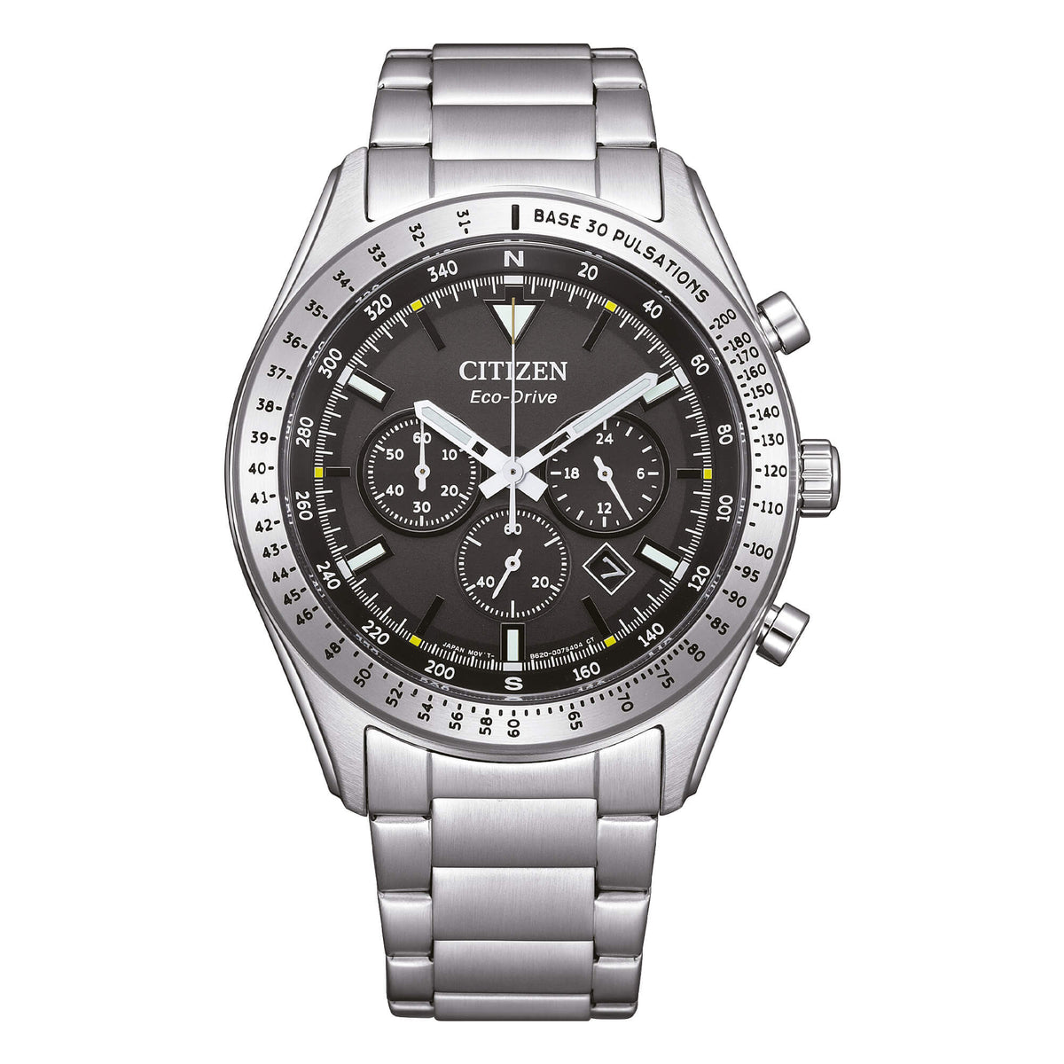 Orologio Citizen uomo crono eco drive con quadrante nero