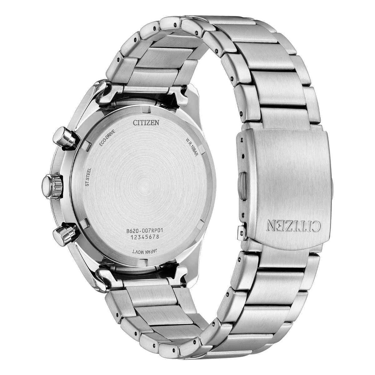 Orologio Citizen uomo crono eco drive con quadrante nero