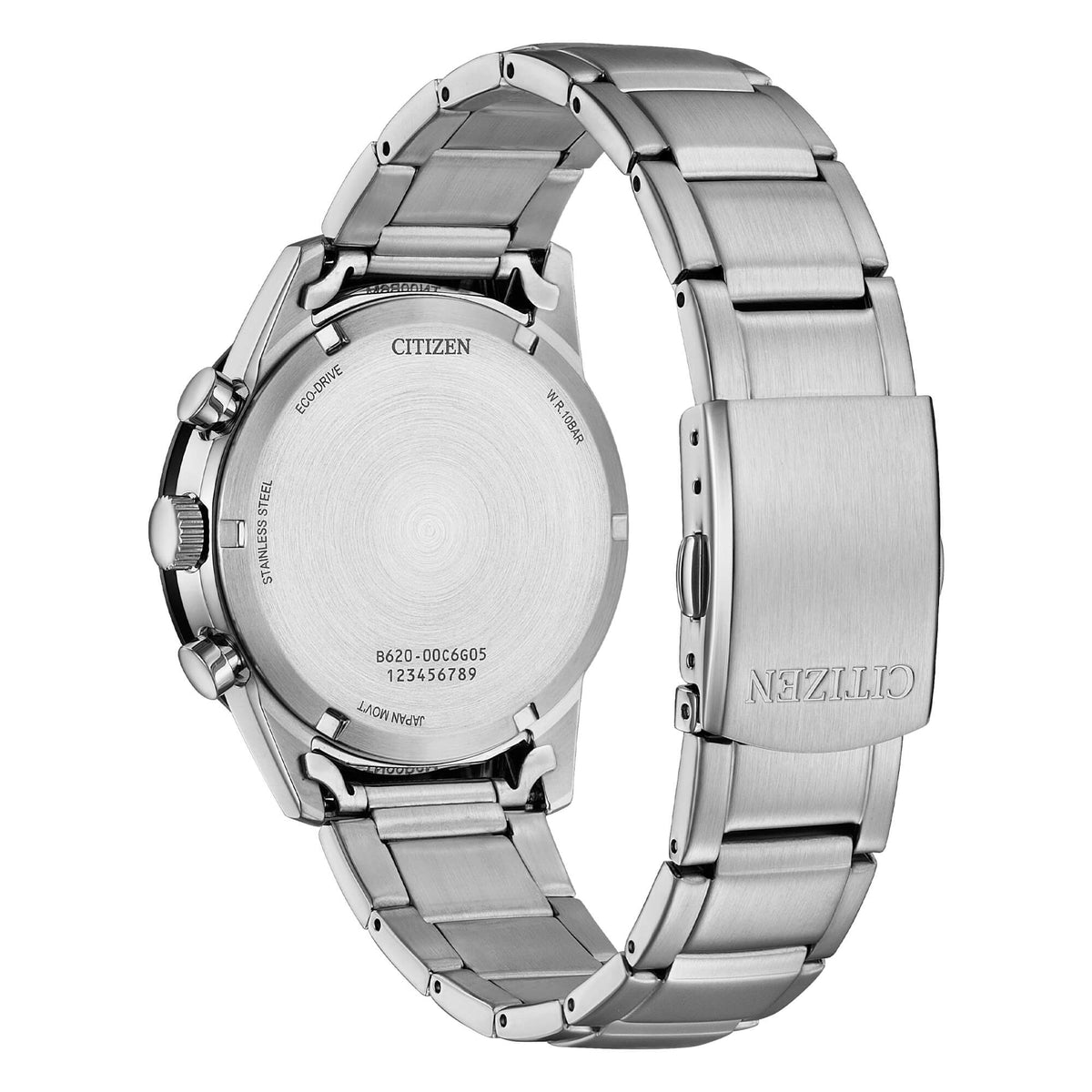 Orologio Citizen eco drive cronografo in acciaio con quadrante verde