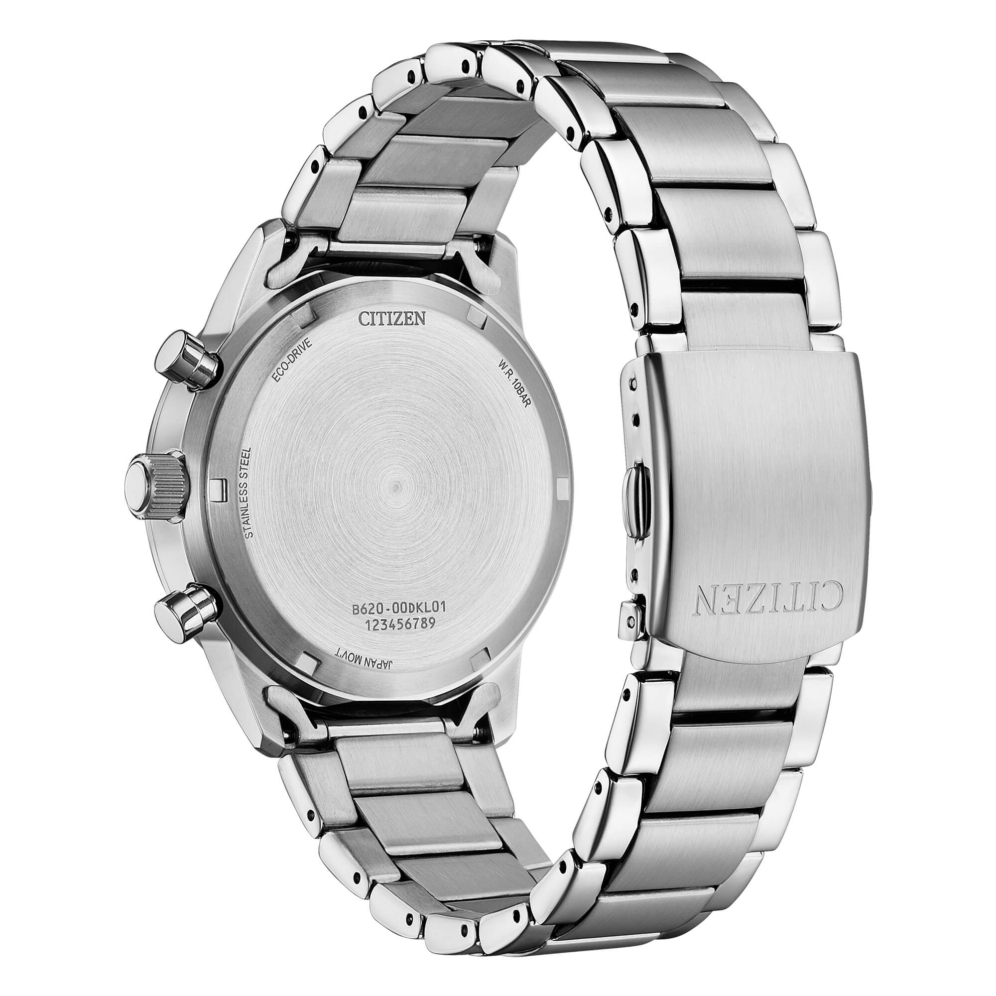 Orologio Citizen Eco-Drive cronografo in acciaio con quadrante verde