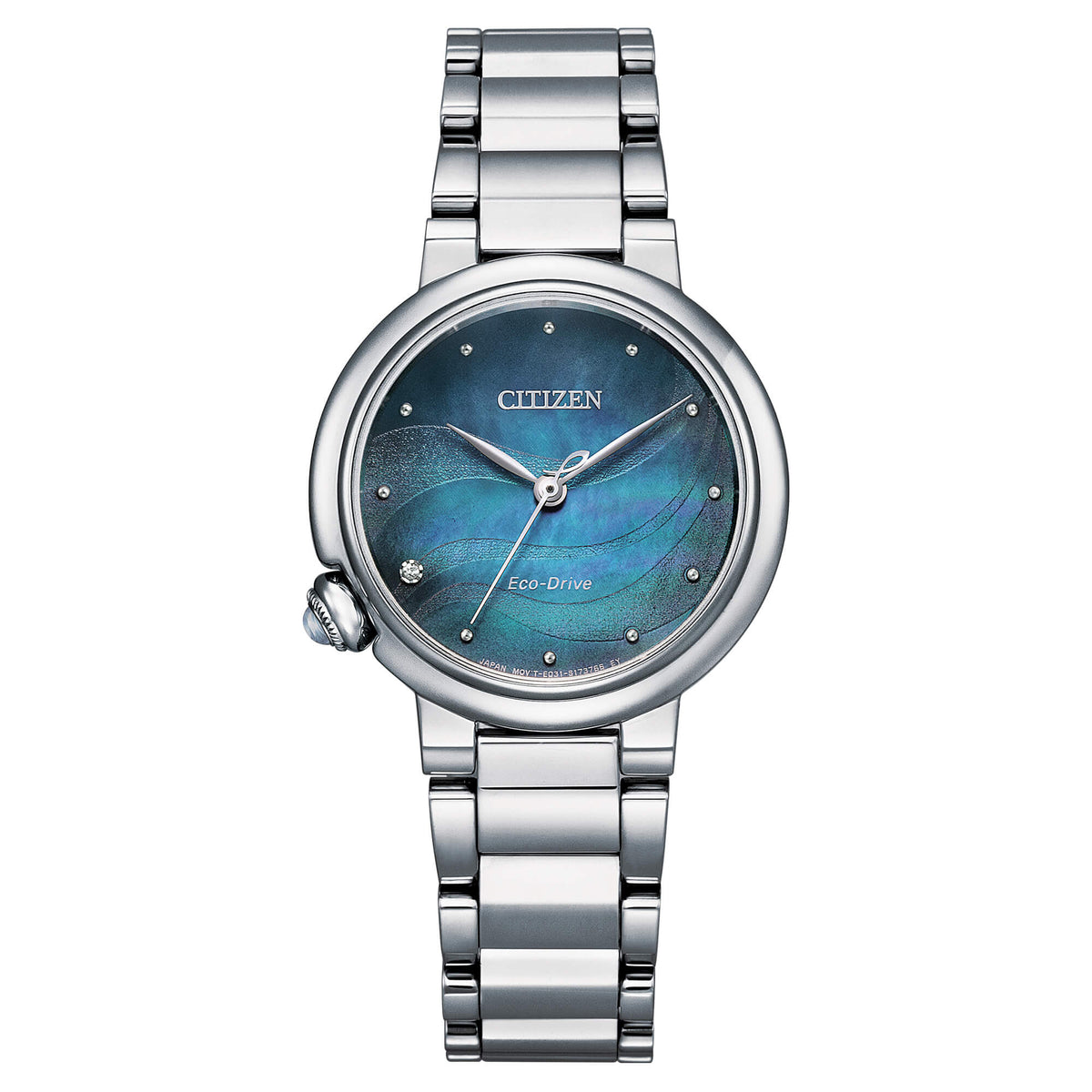Orologio Citizen donna in acciaio quadrante madreperla blu