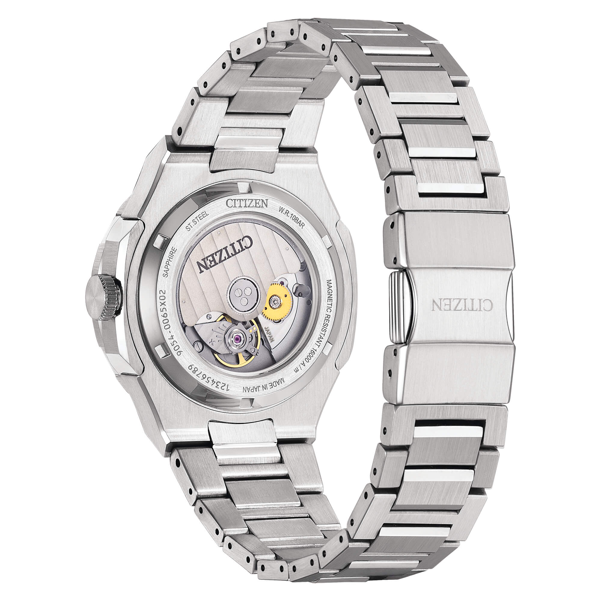 Orologio Citizen Serie 8 automatico in acciaio quadrante blu ghiera bicolore blu e rossa