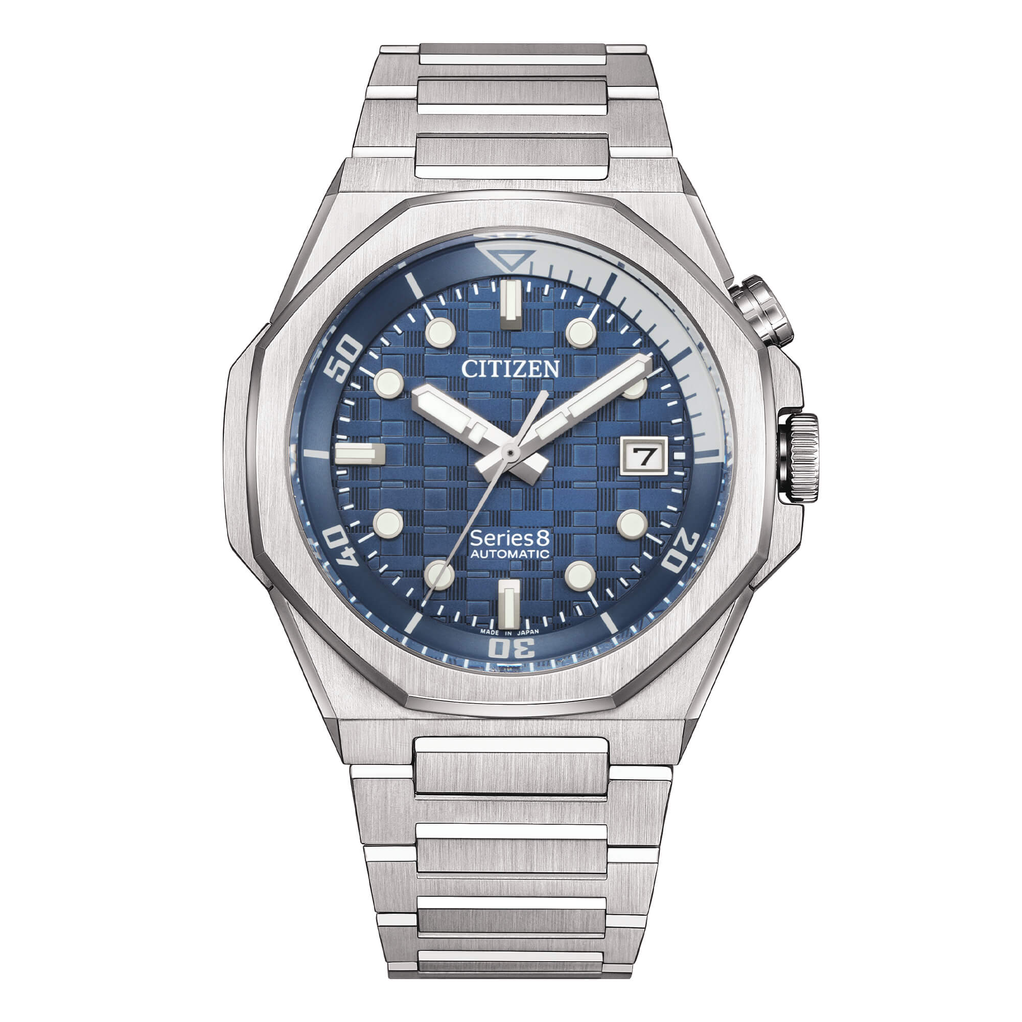 Orologio Citizen Serie 8 Automatico in acciaio con quadrante blu
