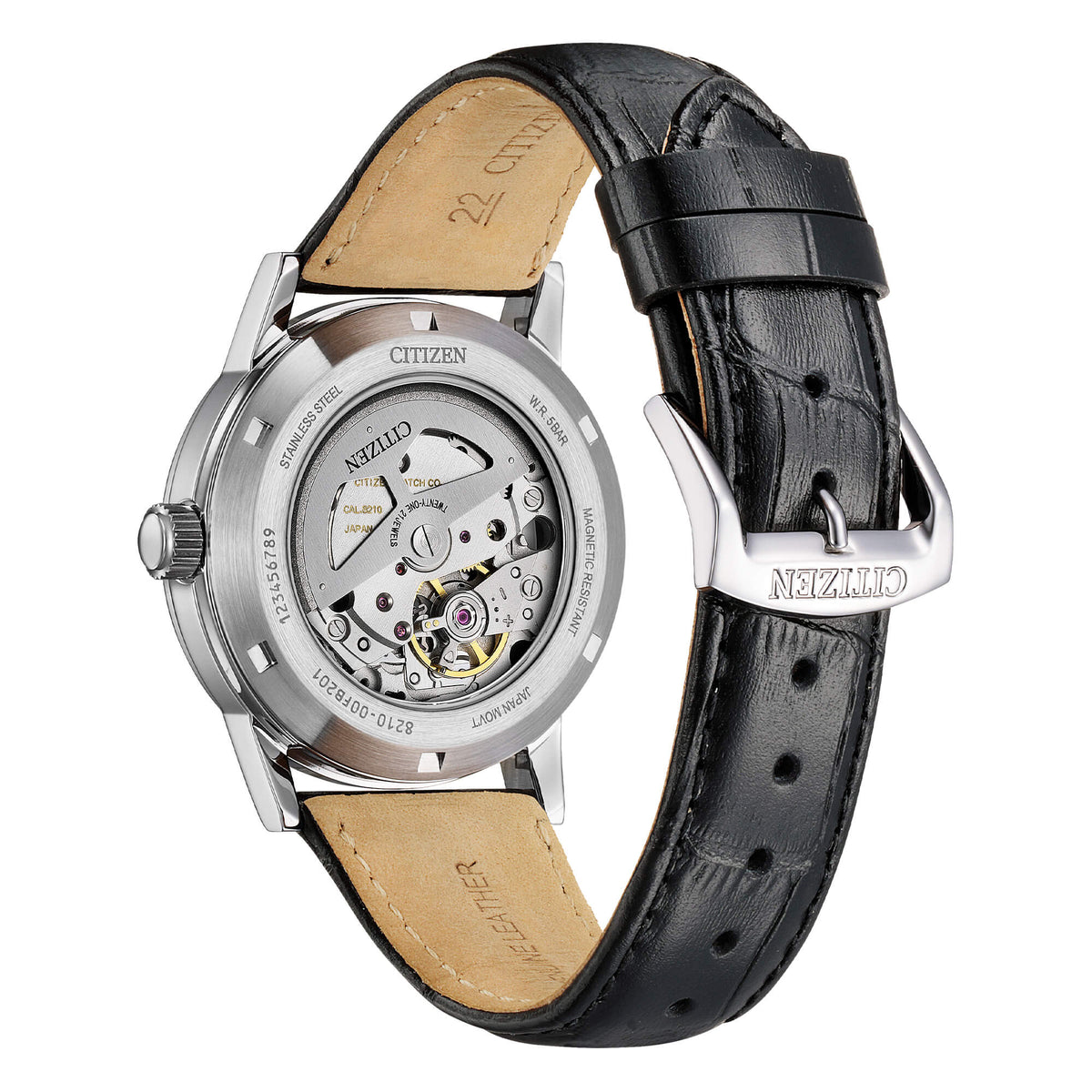 Orologio Citizen automatico con cassa in acciaio cinturino in pelle