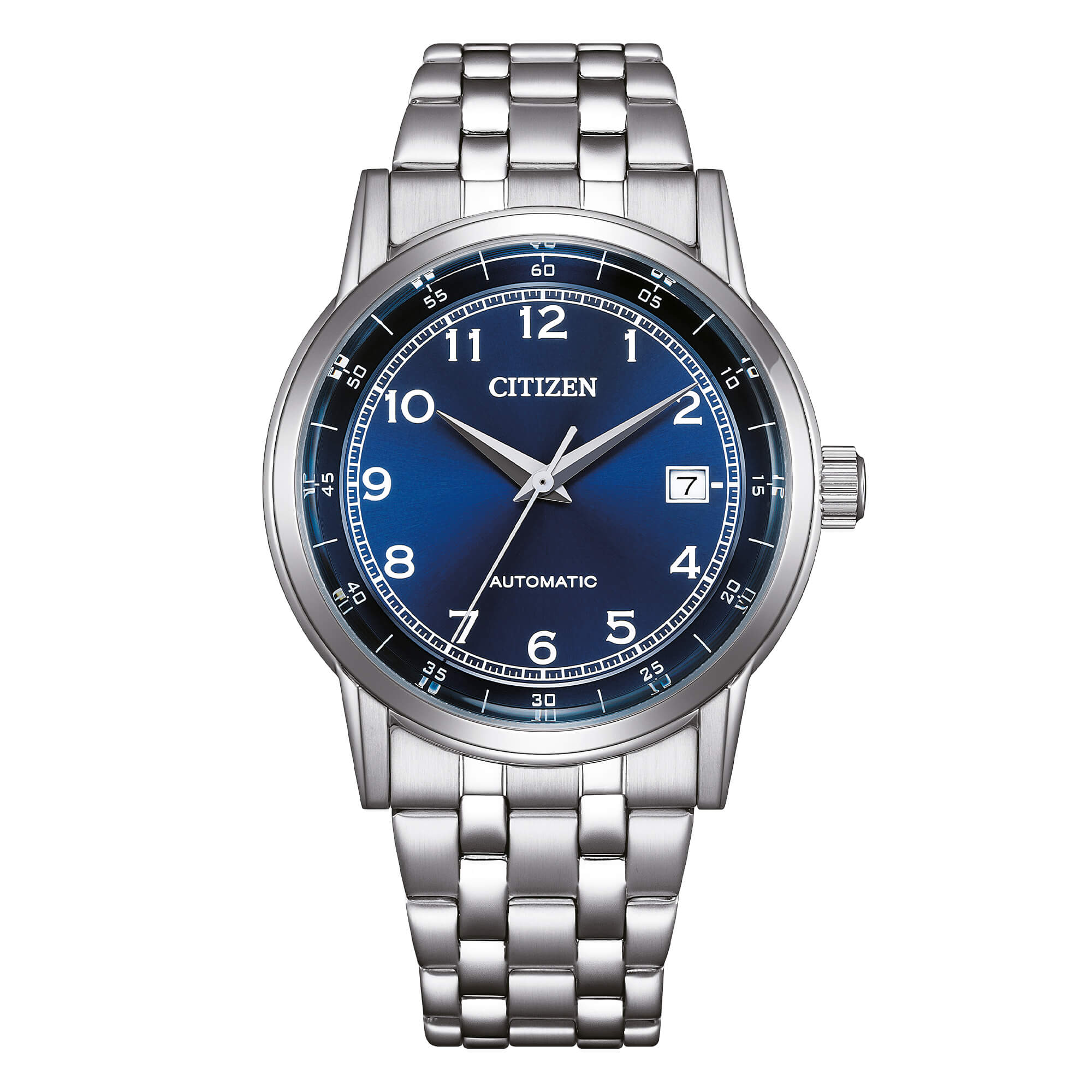 Orologio Citizen automatico in acciaio con quadrante blu Classic Automatic