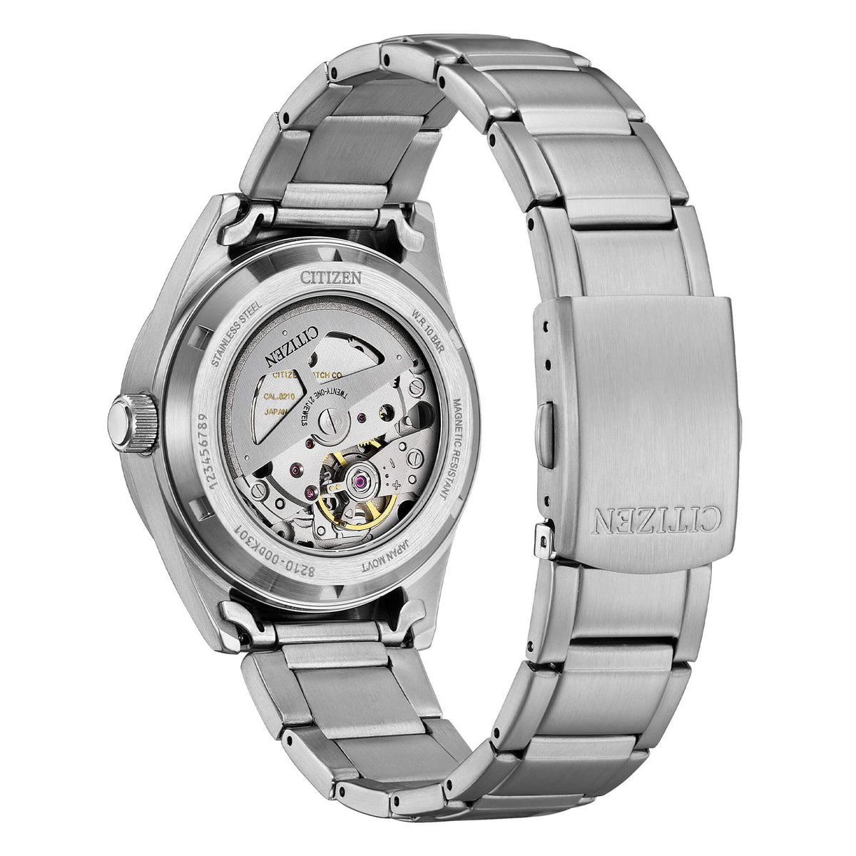 Orologio Citizen automatico in acciaio con quadrante verde nj0220-52x