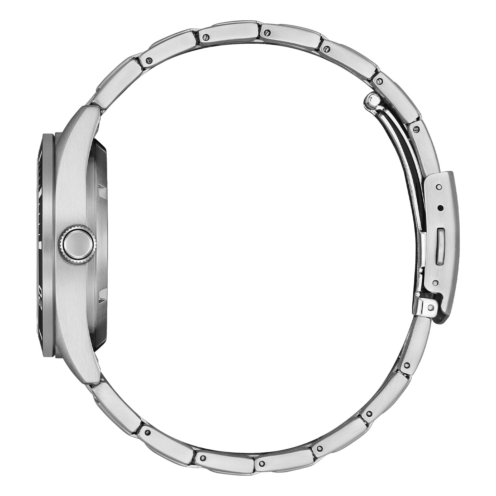 Orologio Citizen automatico in acciaio con quadrante nero nj0221-50e