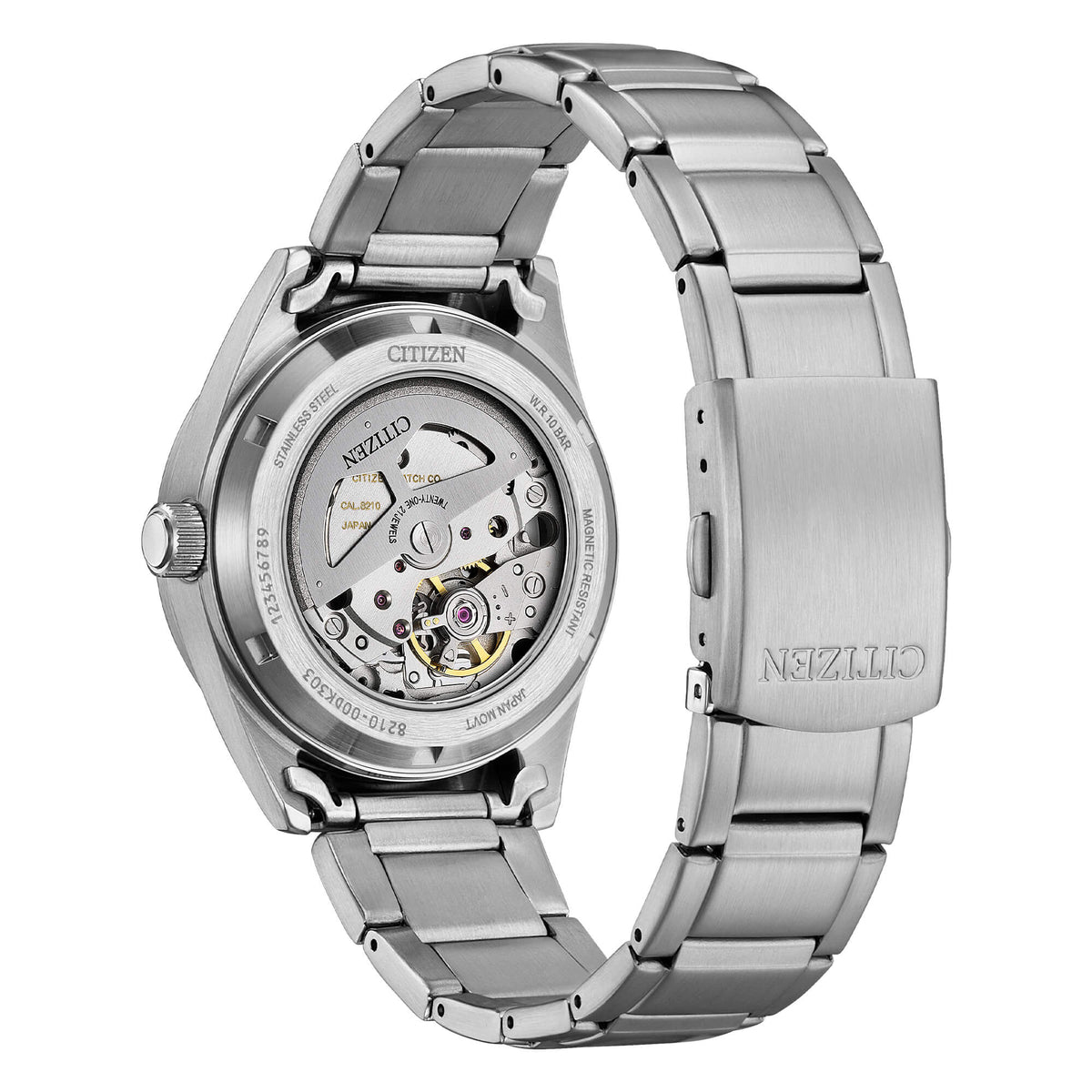 Orologio Citizen automatico in acciaio con quadrante blu nj0228-51l