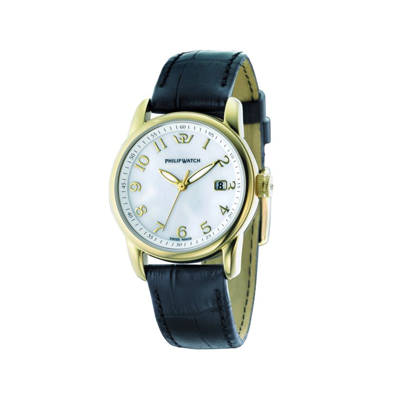 Orologio Philip Watch con cinturino di pelle e quadrante in madreperla