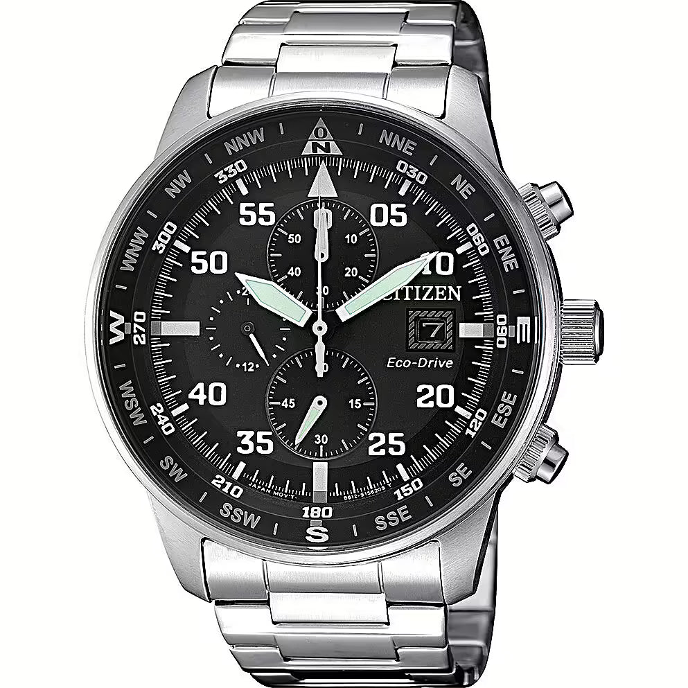 Orologio Citizen uomo crono con quadrante nero