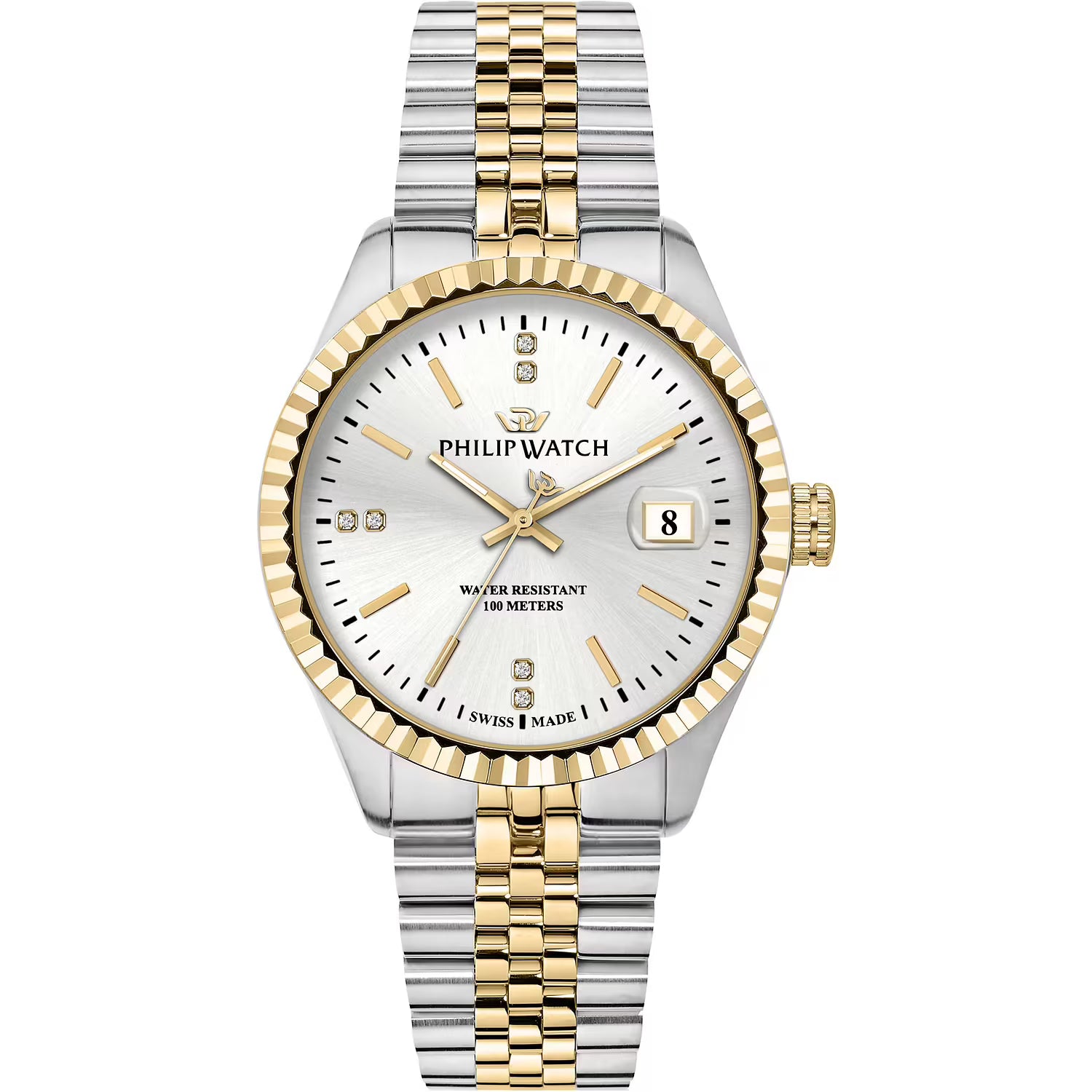 Orologio Philip Watch Caribe quadrante silver con diamanti