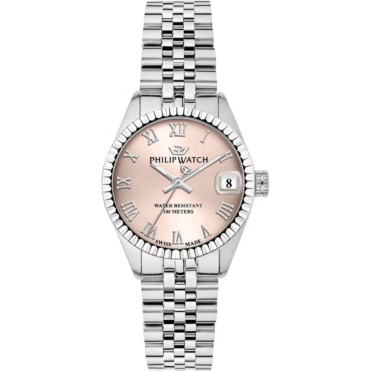 Orologio Philip Watch donna in acciaio con quadrante rosa