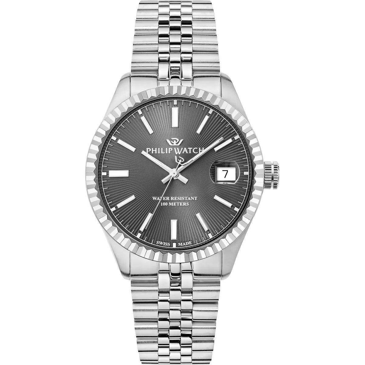 Orologio Philip Watch in acciaio con quadrante grigio