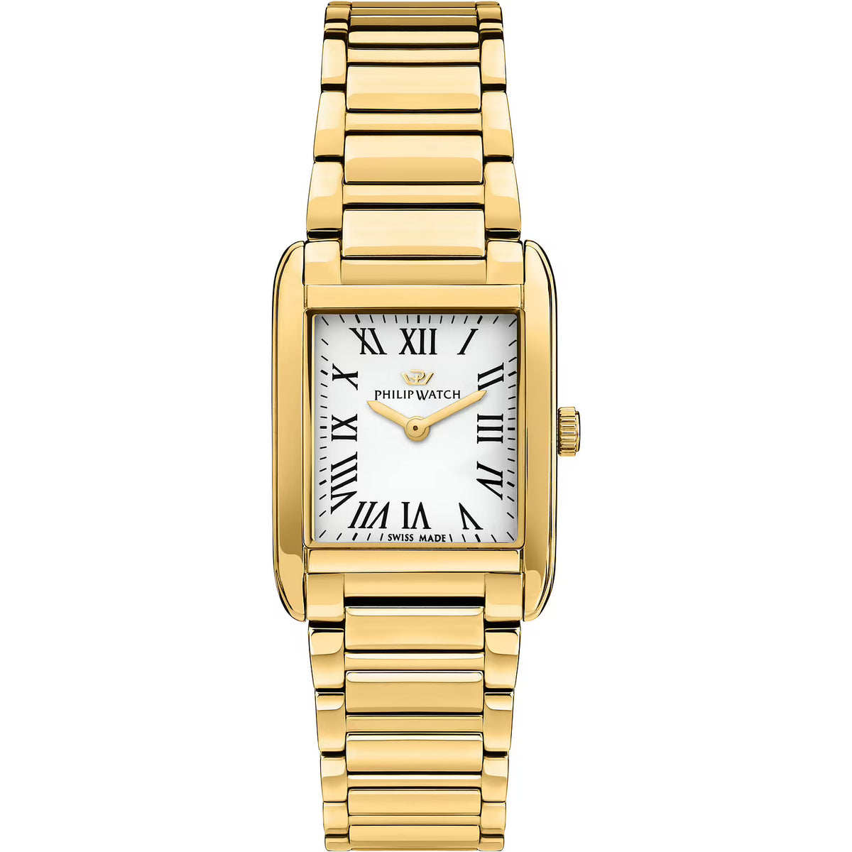 Orologio Philip Watch donna Museum in acciaio dorato con cassa quadrata