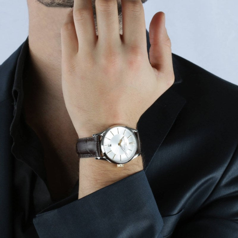 Orologio Philip Watch Sunray cinturino in pelle marrone